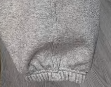 Custom bottoms hem and cuff detail