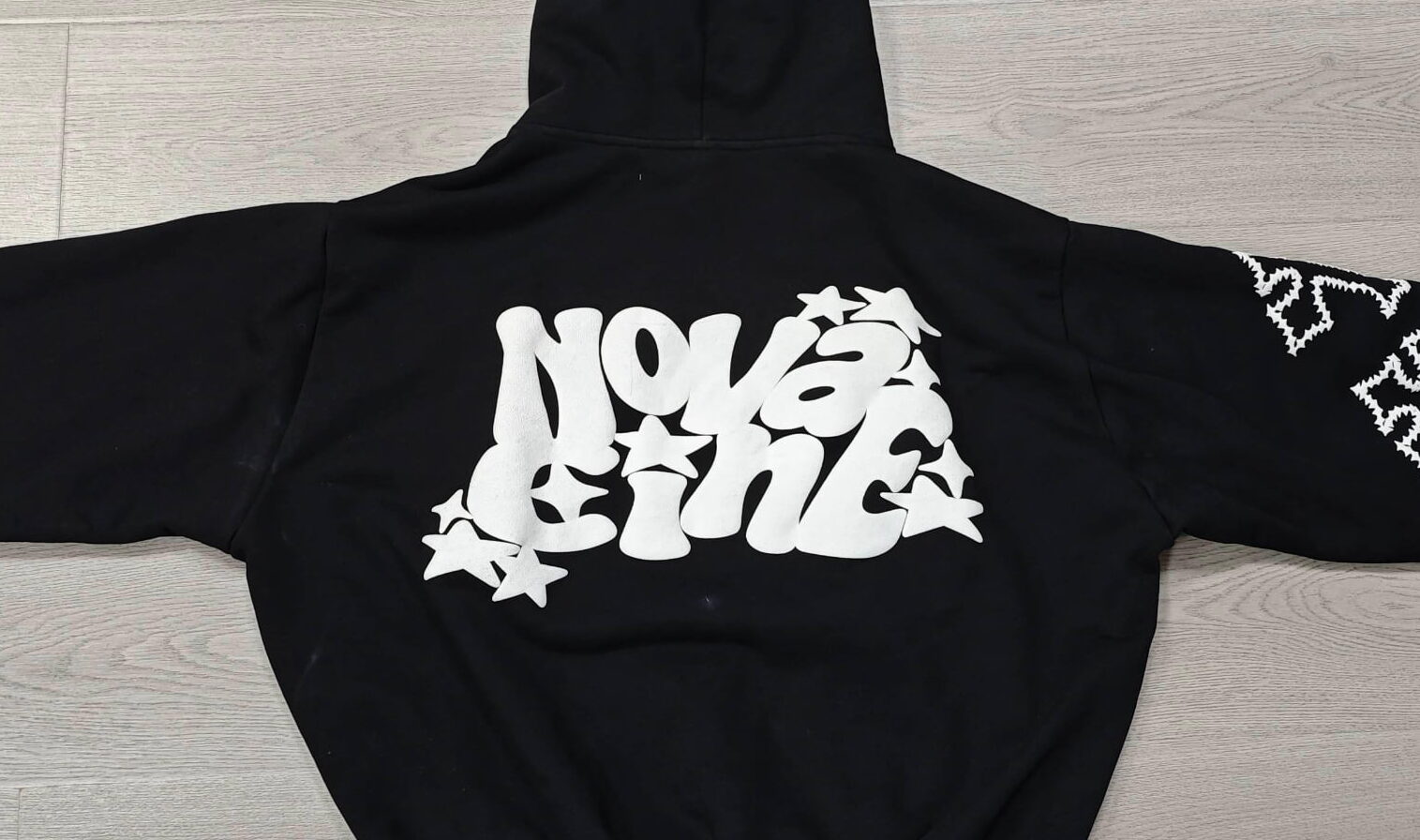 Custom printing on pullover hoodie