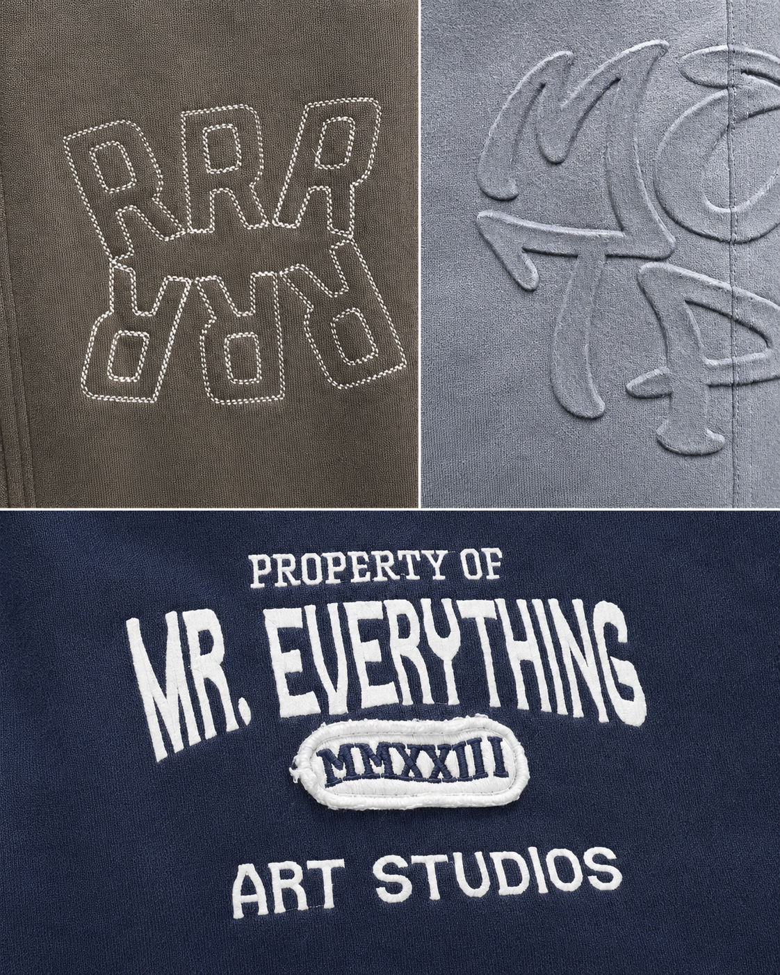 Custom branding details on sweatpants and joggers