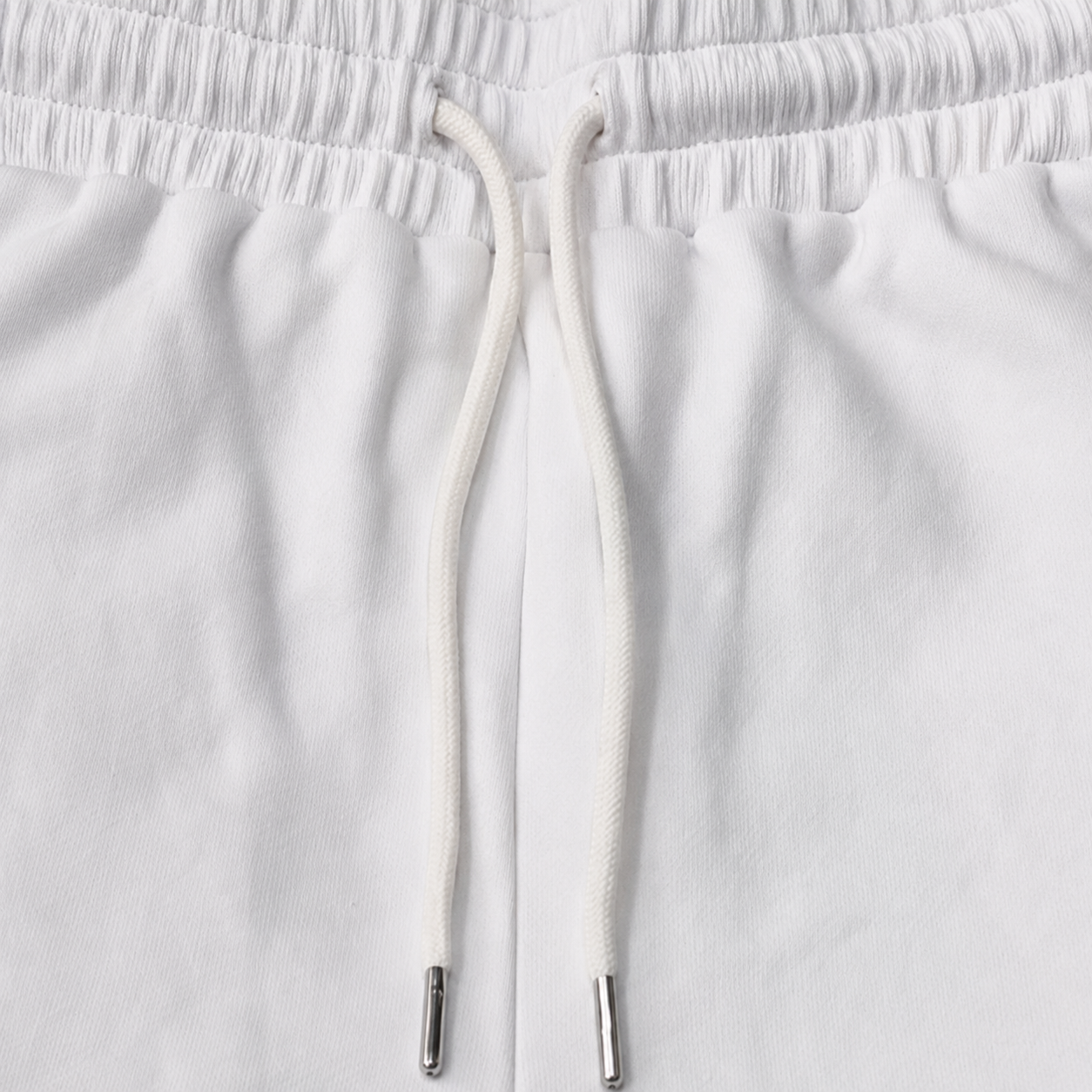 Drawstring detail on custom joggers