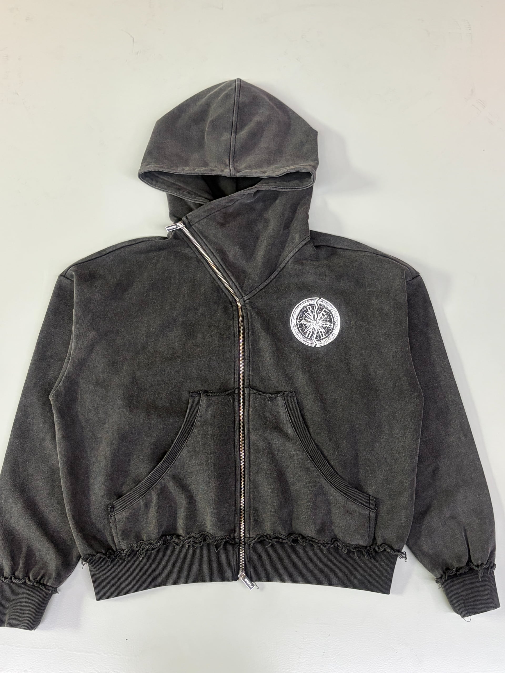 Custom zip-up hoodie manufacturing for clothing brands