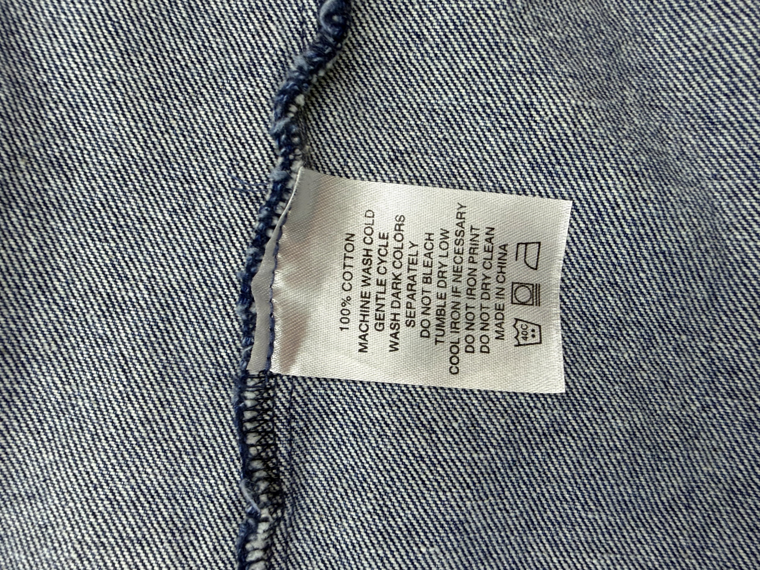Custom labels and packaging for denim jackets