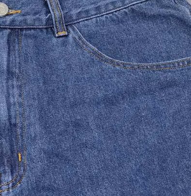 Denim shorts light wash effect
