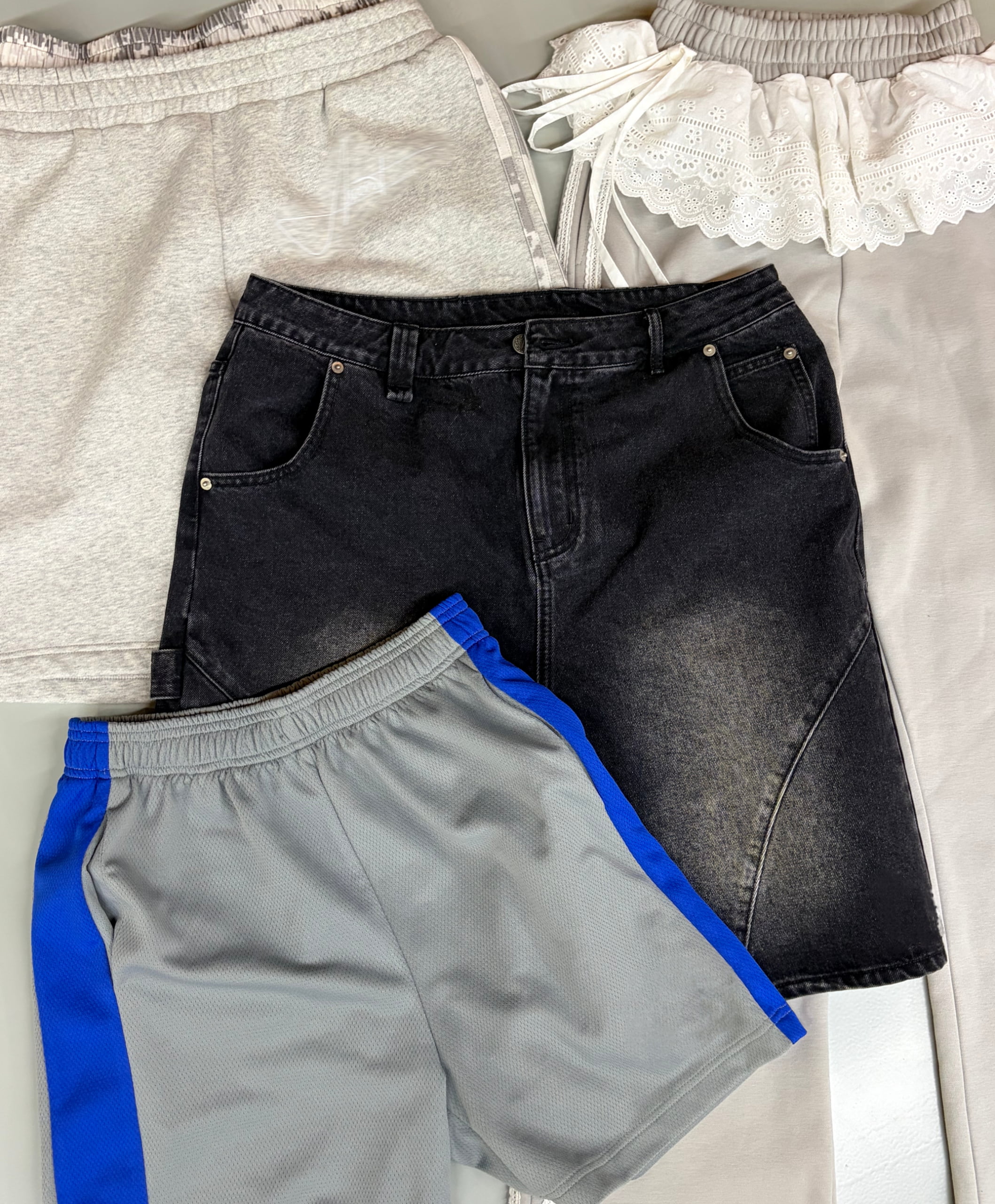 Bottoms category featuring custom pants and shorts