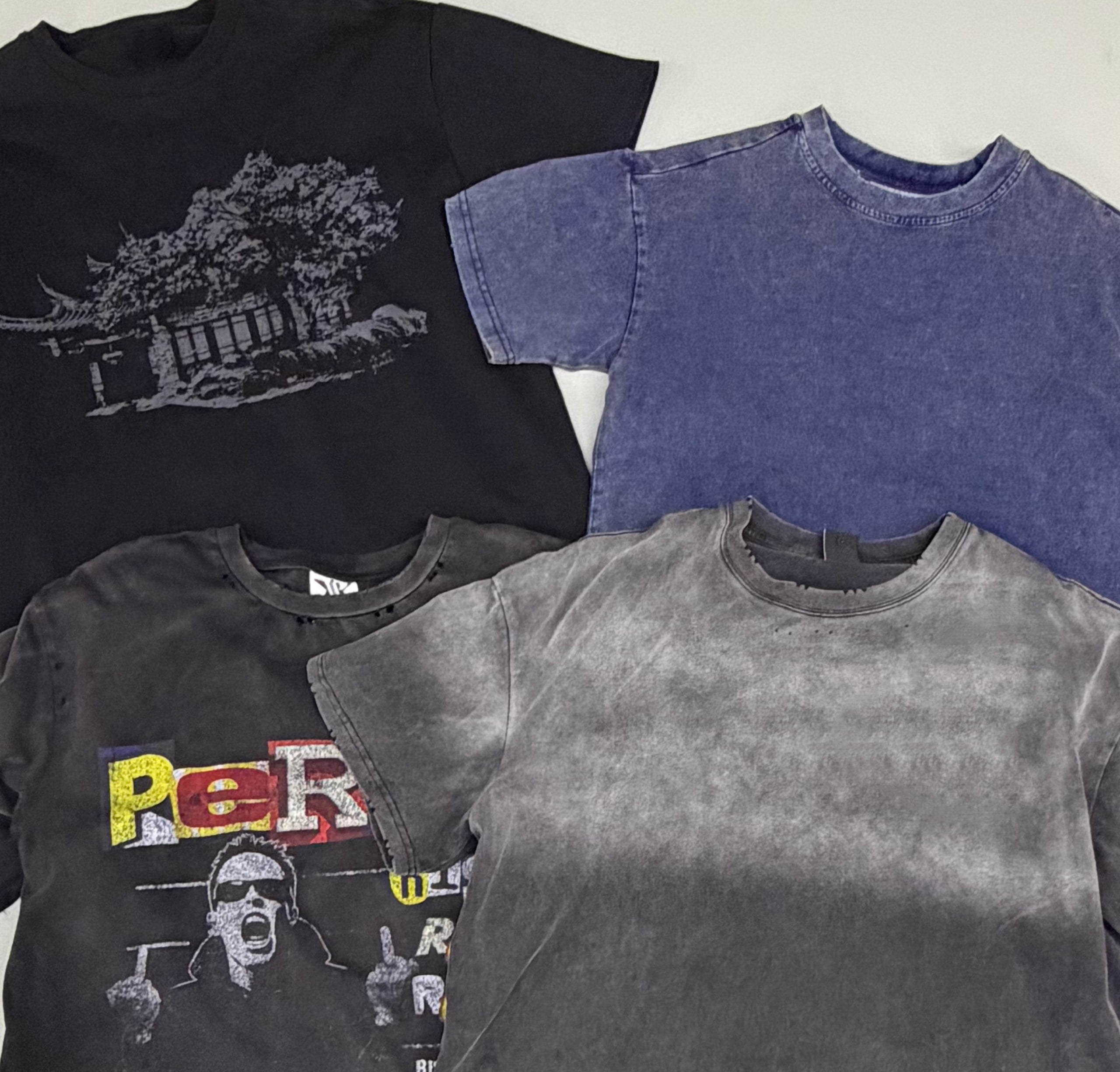 Custom T-shirts and tops category for clothing brand collections