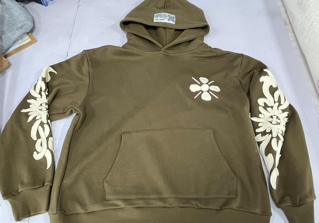Hoodie set top construction