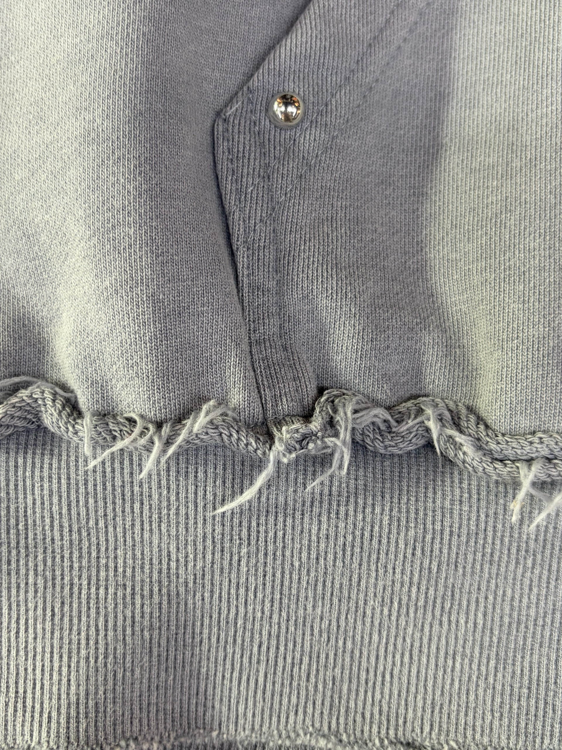 Pullover hoodie ribbed cuffs and waistband