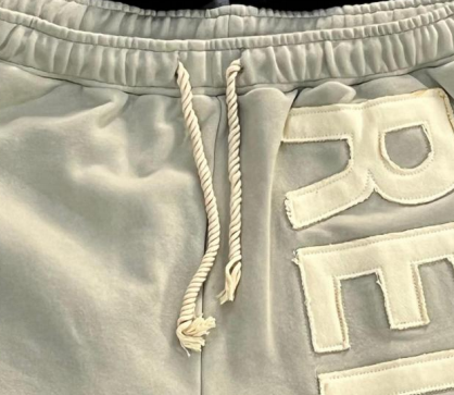 Custom shorts drawstring detail