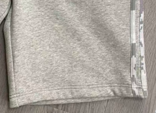 Custom shorts hem and leg opening detail