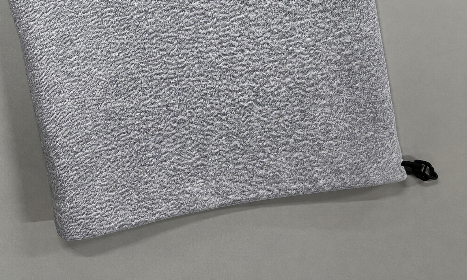 Leg hem and cuff detail on custom joggers