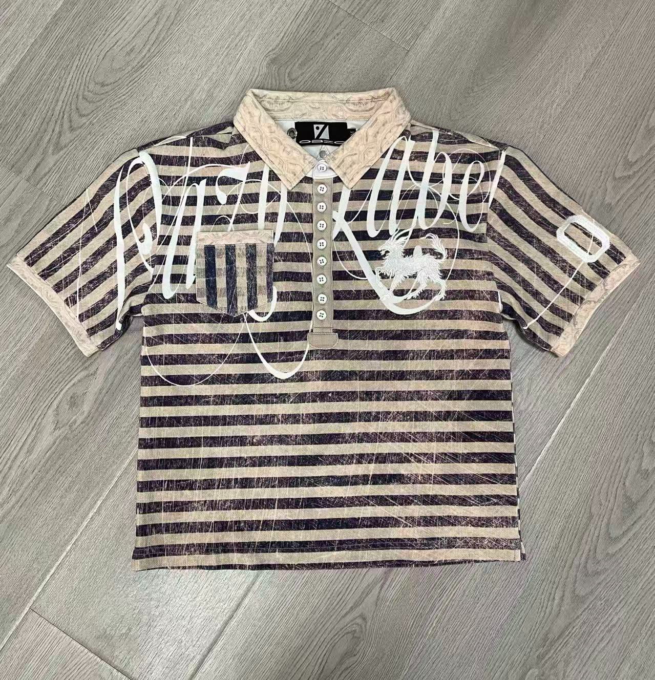 Custom Polo shirt with collar and button placket