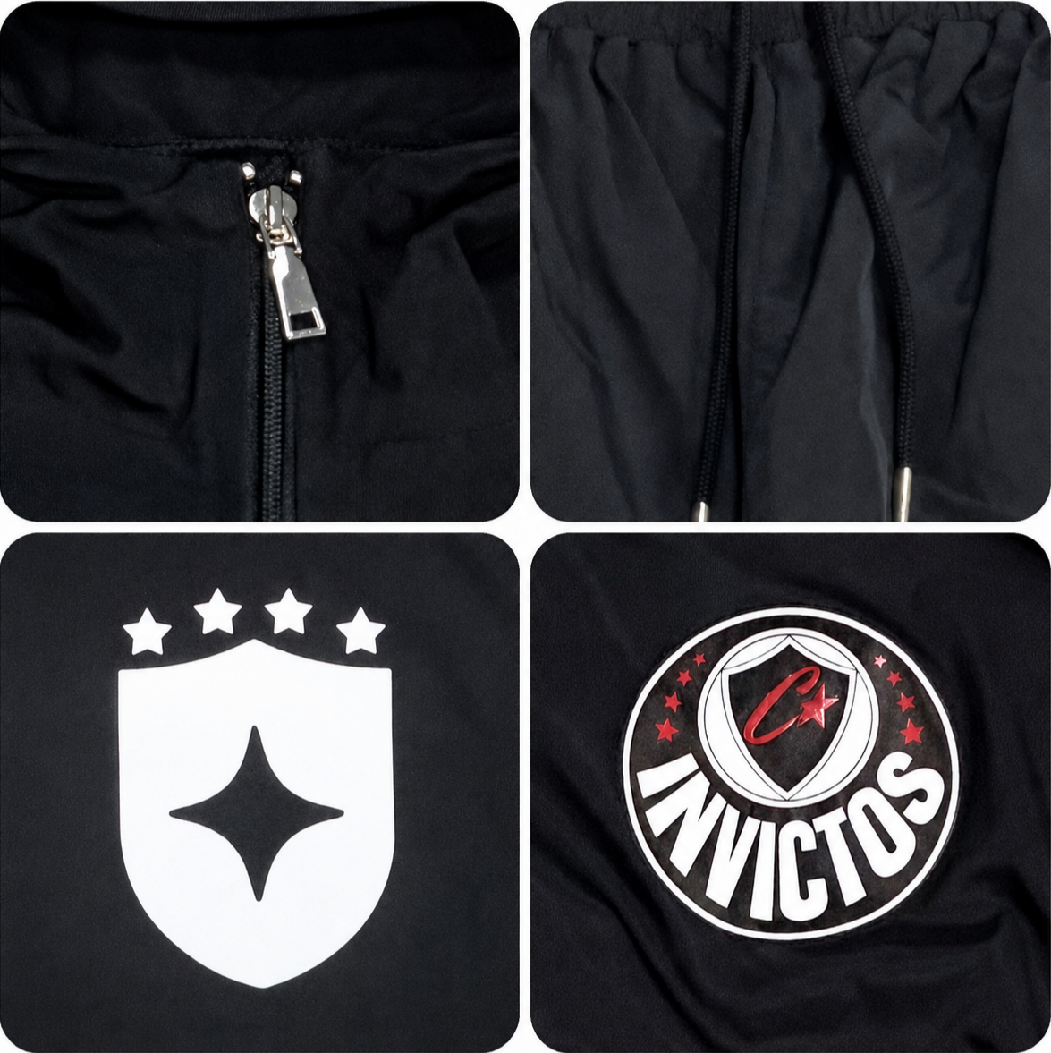 Custom tracksuit branding details