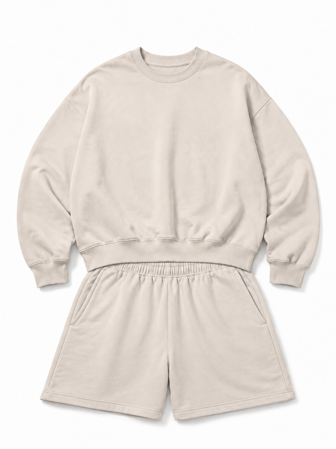 Custom sweatshirt and shorts two-piece set