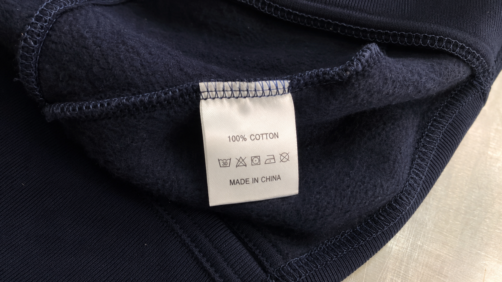 Clothing care and composition label