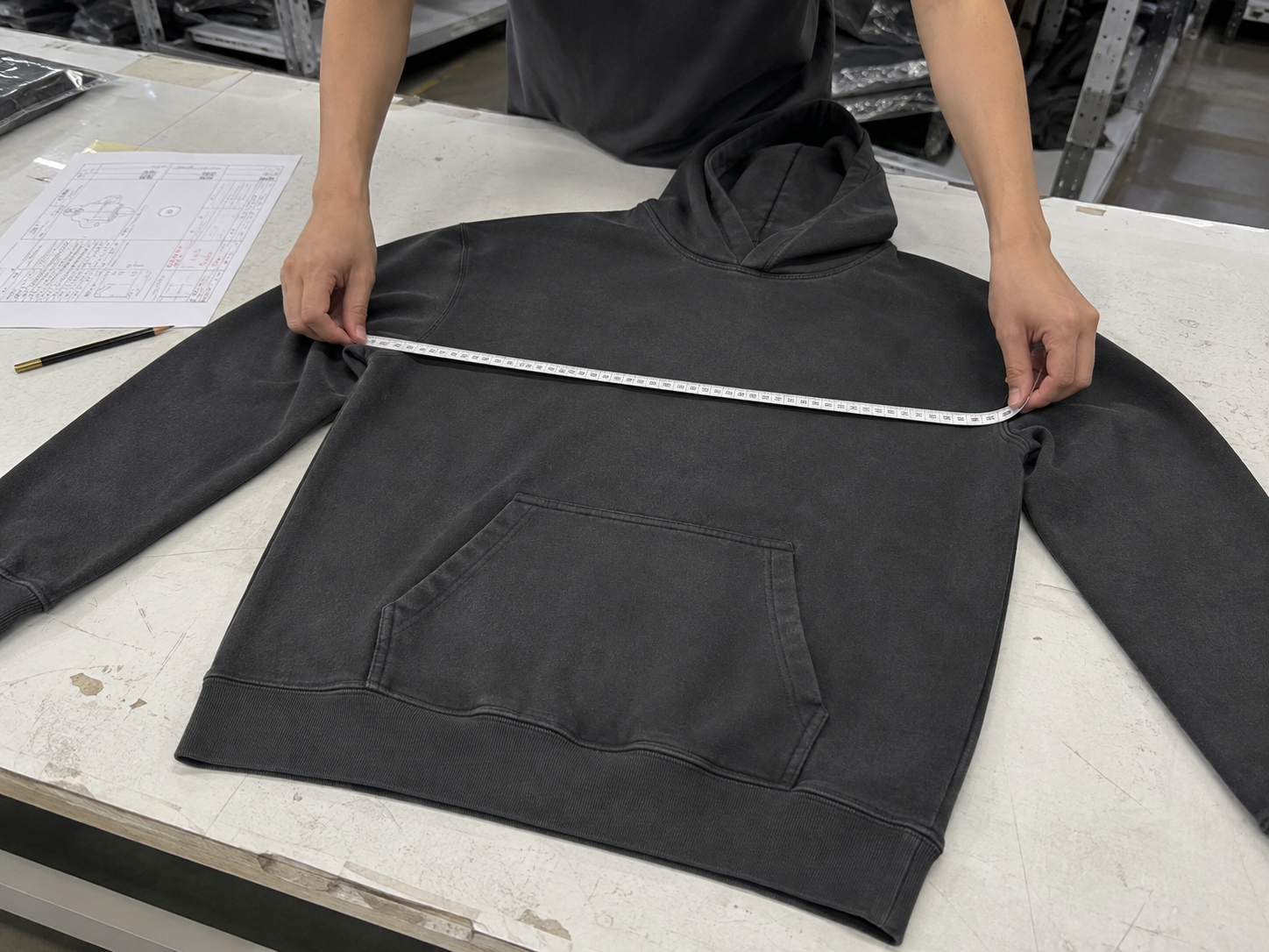 Custom clothing sample development and approval