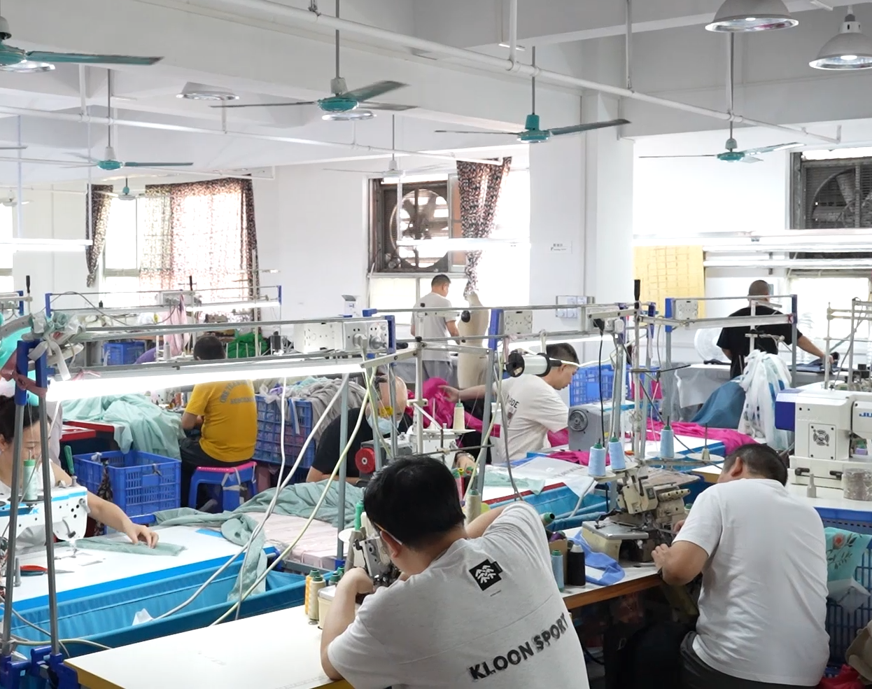 Custom clothing production network and manufacturing coordination