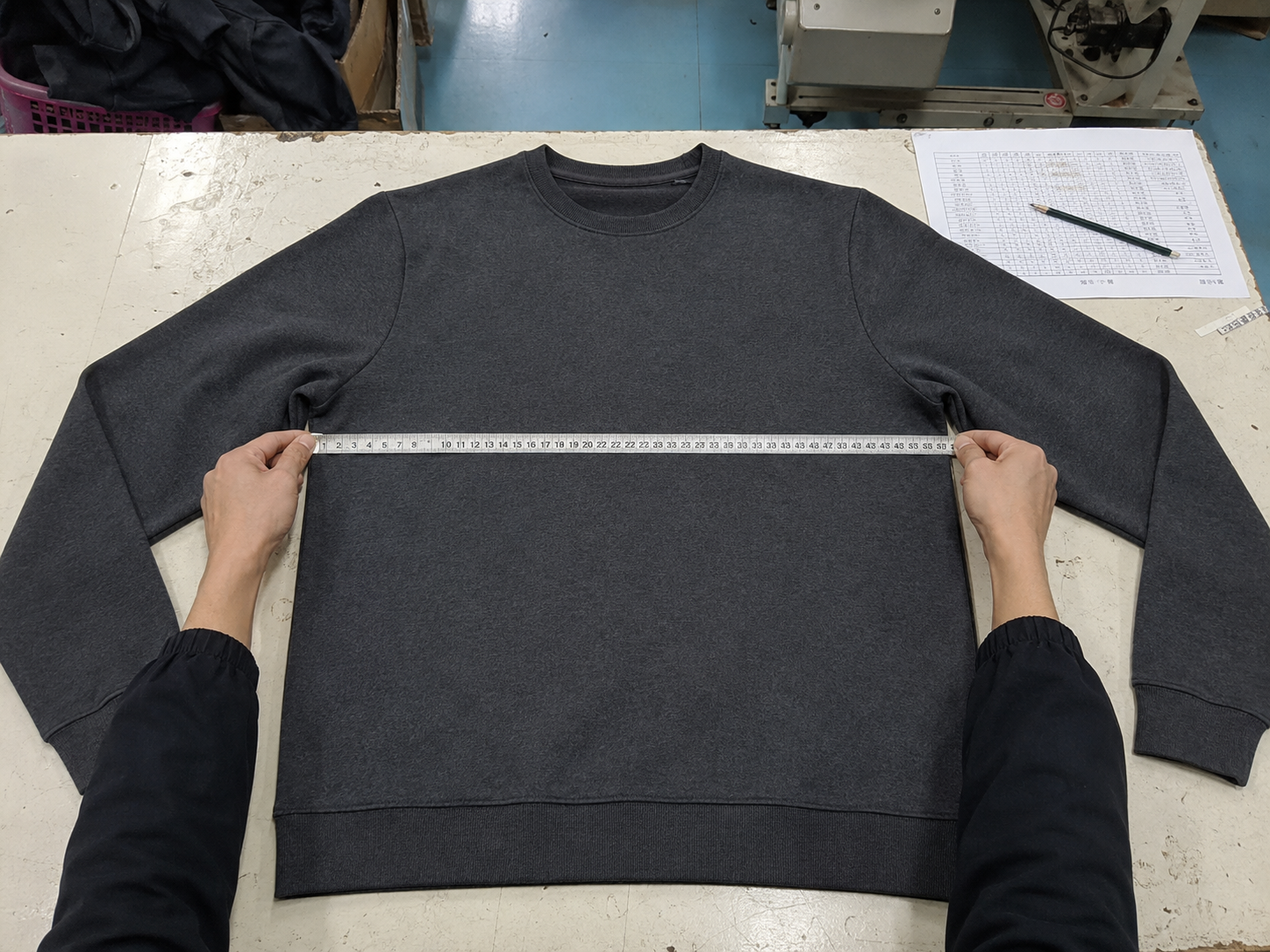 Finished garment measurement inspection