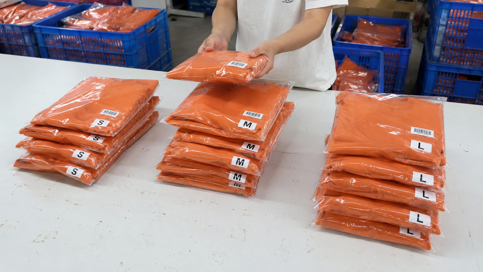 Garment sorting by size color and style